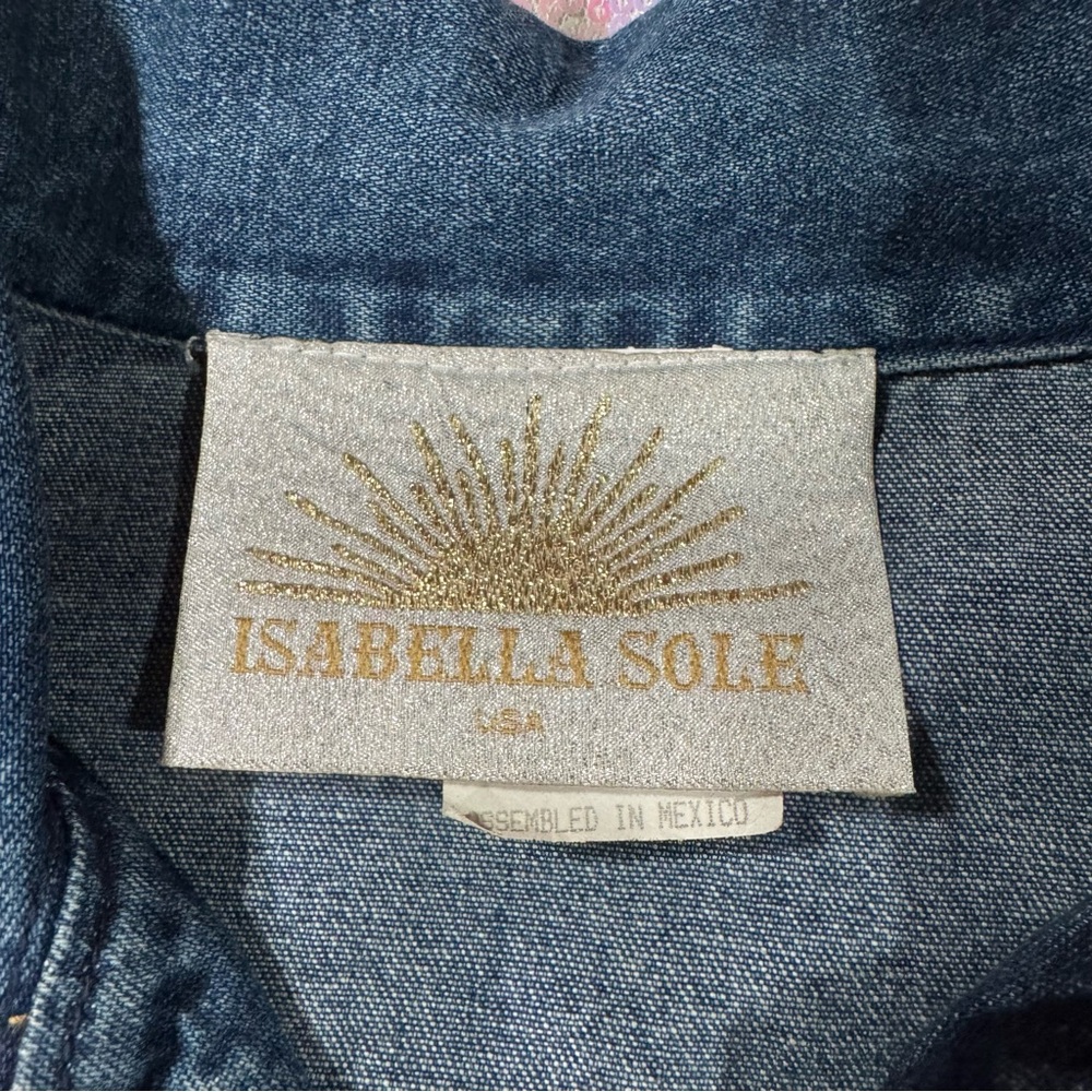 silver accent maximalist denim jacket - Picture 8 of 12